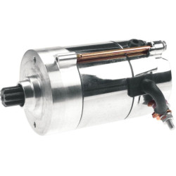 PartzBiz HD AB80-1006 - All Balls 1.4kw Chrome High Performance Hitachi Starter Harley Pre-89 Big Twin | 80-1006 Repl OEM 31570-73
