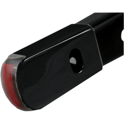 PartzBiz HD DS20200436 - Alloy Art Black Anodized w/ Red LED Red Lens Fender Strut LED Marker Light For Harley Sportster XL 2004-2014
