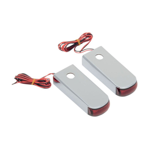 PartzBiz HD: 4424808-Alloy Art Fender Strut Light Chrome Red LED Red Lens Harley Softail FL FX 84-17 PartzBiz HD: 4424808-Alloy Art Fender Strut Light Chrome Red LED Red Lens Harley Softail FL FX 84-17
