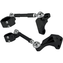 PartzBiz HD DS11110014 - โลหะผสม Art DC-1 สีดำ CNC Combi กรอบโคลง Harley Dyna 06-17 PartzBiz HD DS11110014 - โลหะผสม Art DC-1 สีดำ CNC Combi กรอบโคลง Harley Dyna 06-17