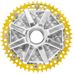 PartzBiz HD DS12102500 - Alloy Art G2UCC53-32 Gold Cush Drive Carrier 53T ระบบการแปลงโซ่ Univ