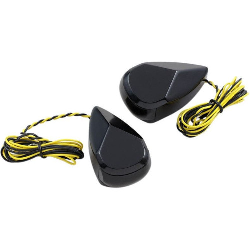 PartzBiz HD: 4424799-Alloy Art MRL-1B Black Smoke Amber Lens LED Signal Marker Lights 98-19 Harley davidson electra road street glide king cvo turn indicator running custom lighting upgrade PartzBiz HD: 4424799-Alloy Art MRL-1B Black Smoke Amber Lens LED Signal Marker Lights 98-19 Harley davidson electra road street glide king cvo turn indicator running custom lighting upgrade