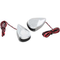 PartzBiz HD DS20201727 - โลหะผสม Art MRL-2R ดิบเสร็จสิ้นพร้อมเลนส์ควันและไฟ LED สัญญาณไฟเลี้ยว LED สีแดง 98-19 Harley davidson electra road street glide king cvo ไฟเลี้ยววิ่งอัพเกรดแสงที่กำหนดเอง