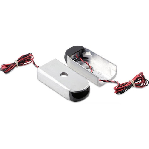 PartzBiz HD: 4424747-โลหะผสมศิลปะ SSL-BR-2R อลูมิเนียมควันไฟ LED สีแดงเครื่องหมาย 18-19 HD Softail FXBR ฟังก์ชั่นคู่รถจักรยานยนต์พิทักษ์เครื่องหมายเบรกไฟวิ่งเลี้ยวสัญญาณเปลี่ยนที่กำหนดเองสากล 12 โวลต์แสงอัพเกรดเปลี่ยน 2020-1782 20201782