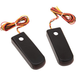 PartzBiz HD DS20201785 - โลหะผสมศิลปะSSL-HD-3BสีดำสีแดงLEDพิทักษ์ไฟเครื่องหมาย18-19ฮาร์เลย์Softail FLHCฟังก์ชั่นคู่รถจักรยานยนต์พิทักษ์เครื่องหมายเบรกไฟวิ่งเลี้ยวเปลี่ยนที่กำหนดเองสากล 12 โวลต์แสงอัพเกรดเปลี่ยน 2020-1785 20201785