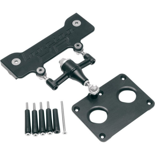 PartzBiz HD: 4424724-Alloy Art TXR-1 Touring Frame Brace Stabilizer Link Black 93-08 Harley Touring