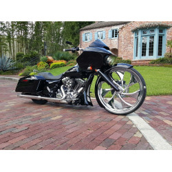 PartzBiz HD B-26-14 - ชุดน็อตคอสั้น American Suspension Bolt 26” ล้อ Harley Touring 14-Up