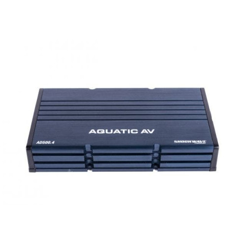 PartzBiz HD: 4424542-Aquatic AV Micro AD500.4 Shockwave 4 Channel Amplifier Car Truck Boat Motorcycle