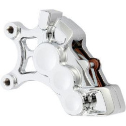 PartzBiz HD AN02-210 - Arlen Ness 02-210 Chrome 6-Piston Caliper 14" Disc Front Right Harley & Custom
