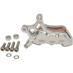 PartzBiz HD AN02-212 - Arlen Ness 02-212 Chrome 6-Piston Caliper 14" Disc Front Right Harley & Custom