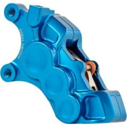PartzBiz HD AN02-224 - Arlen Ness 02-224 Blue 6-Piston Caliper 11.8" Disc Front Left Harley Custom