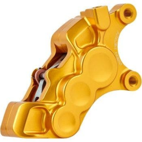 PartzBiz HD: 4424530-Arlen Ness 02-228 Gold 6-Piston Caliper for 11.8" Disc Front Left Harley Custom PartzBiz HD: 4424530-Arlen Ness 02-228 Gold 6-Piston Caliper for 11.8" Disc Front Left Harley Custom