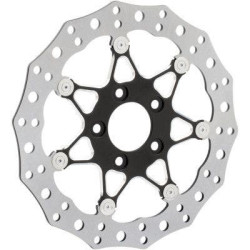 PartzBiz HD AN33-10101-202 - Arlen Ness 02-972 11.8" ProCross Two-piece Floating Brake Rotor Harley 06-17 1710-3323 17103323 263795 sportster dyna fat boy bob slim low xl electra road street glide king best for performance power braking galfer