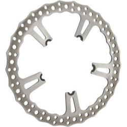 PartzBiz HD AN02-991 - Arlen Ness 02-991 Jagged Brake 15" Rotor Left Spoke Mount Harley 5-Bolt 06-17 1710-3224 17103224 264200 sportster dyna fat boy bob slim low xl electra road street glide king best for performance power braking galfer