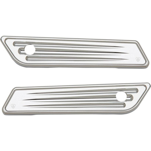 PartzBiz HD: 4424500-Arlen Ness 03-536 Chrome Deep Cut Saddlebag Latch Hinge Covers 14-21 Harley FLH/T