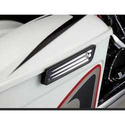 PartzBiz HD AN03-546 - Arlen Ness 03-546 Black Deep Cut Saddlebag Latch Hinge Covers for Harley 14-21 PartzBiz HD AN03-546 - Arlen Ness 03-546 Black Deep Cut Saddlebag Latch Hinge Covers for Harley 14-21
