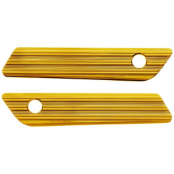 PartzBiz HD AN03-606 - Arlen Ness 03-606 Gold Saddlebag Latch Covers Billet Pair Harley Touring 14-21 PartzBiz HD AN03-606 - Arlen Ness 03-606 Gold Saddlebag Latch Covers Billet Pair Harley Touring 14-21