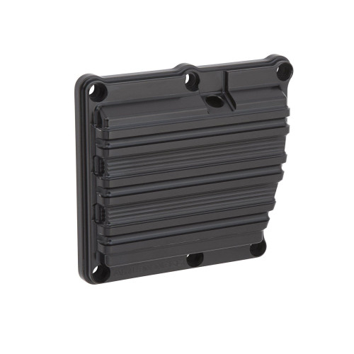 PartzBiz HD: 4424474-Arlen Ness 03-864 สีดำ 10-Gauge Transmission ฝาครอบด้านบน Harley M8 Motor 17-Up