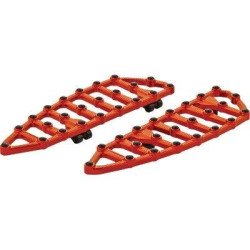 PartzBiz HD AN06-872 - Arlen Ness 06-872 Orange Billet Aluminum MX Floorboards 18 x 5.75 Harley 99-Up 1621-0994 16210994 PartzBiz HD AN06-872 - Arlen Ness 06-872 Orange Billet Aluminum MX Floorboards 18 x 5.75 Harley 99-Up 1621-0994 16210994