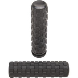 PartzBiz HD AN07-352 - Arlen Ness 07-352 Black Air Trax 1" Grips for Throttle By Wire Harley 76-Up