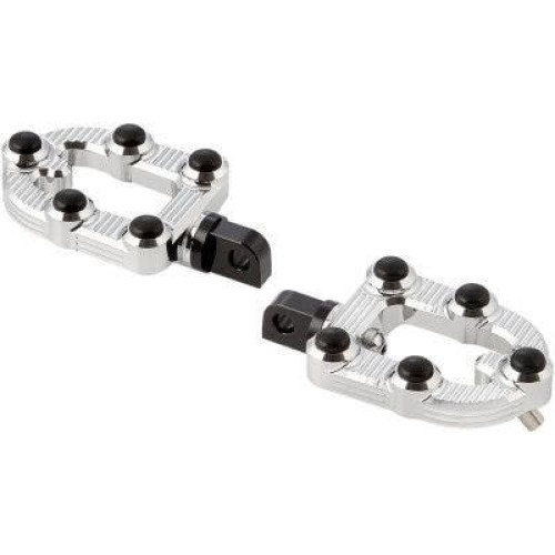PartzBiz HD: 4424411-Arlen Ness 07-914 Chrome Billet MX Driver Footpegs Male Mount H-D Softail 18-Up