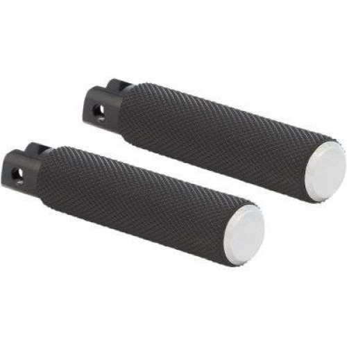 PartzBiz HD: 4424421-Arlen Ness 07-941 Chrome Billet Knurled Fusion Passenger Footpegs H-D Softail M8