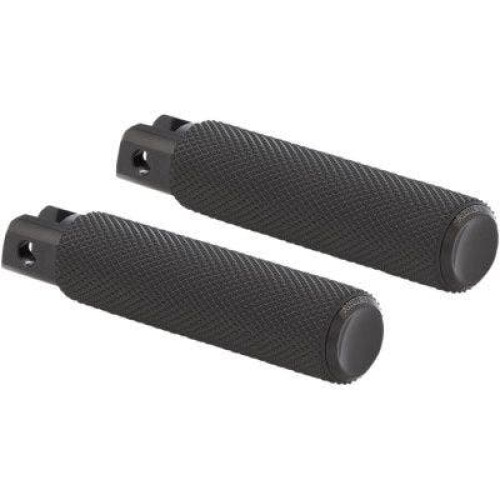 PartzBiz HD: 4424422-Arlen Ness 07-942 Black Billet Knurled Fusion Passenger Footpegs H-D Softail M8