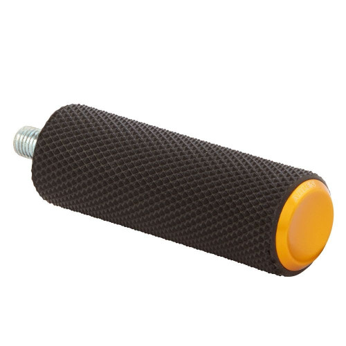 PartzBiz HD: 4424387-Arlen Ness 07-949 Fusion Knurled Shift Peg w/ Billet Gold End Cap Harley 76-Up
