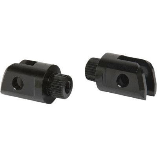 PartzBiz HD: 4424367-Arlen Ness 07-991 Black Billet Splined MX Driver Footpeg Female Mounts Harley