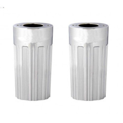 PartzBiz HD AN20-018 - Arlen Ness 10 Gauge Chrome Upper Slider Hot Legs Covers Cow Bells Harley 86-13 | 20-018 PartzBiz HD AN20-018 - Arlen Ness 10 Gauge Chrome Upper Slider Hot Legs Covers Cow Bells Harley 86-13 | 20-018