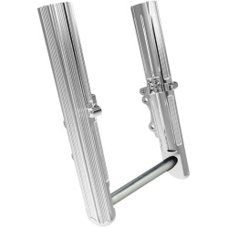 PartzBiz HD AN40-517 - Arlen Ness 10 Gauge Hot Legs Chrome Dual Side Disc Lower Sliders Harley 14-16 | 40-517