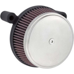 PartzBiz HD AN18-752 - Arlen Ness 18-752 Stainless Big Sucker Stage 1 เครื่องฟอกอากาศ Harley FLT 08-16 ใหม่ที่ดีที่สุดที่กำหนดเอง touring softail bagger dresser chopper ไส้กรองอากาศอัพเกรดประสิทธิภาพการเปลี่ยน