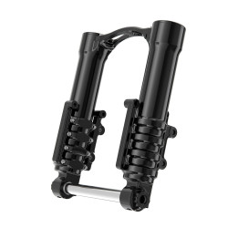 PartzBiz HD AN120-002 & AN120-000 - Arlen Ness Method No Flex Fork Legs + การ์ด Axial Caliper Harley Touring 14-Up