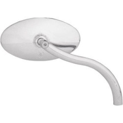 PartzBiz HD AN13-046 - Arlen Ness 13-046 Chrome Left or Right Cat-Eye Softbend Smooth Mirror Universal DS-302090 263024