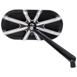 PartzBiz HD AN13-162 - Arlen Ness 13-160 Black 10 Gauge Left Mirror Harley Universal 0640-1201 06401201