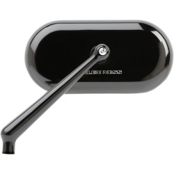 PartzBiz HD AN13-172 - Arlen Ness 13-172 Black Forged Oval Right Hand Short Stem Billet Mirror Universal Harley Davidson Metric 0640-1334 06401334 264294 Tucker Rocky Drag Specialties Parts Unlimited