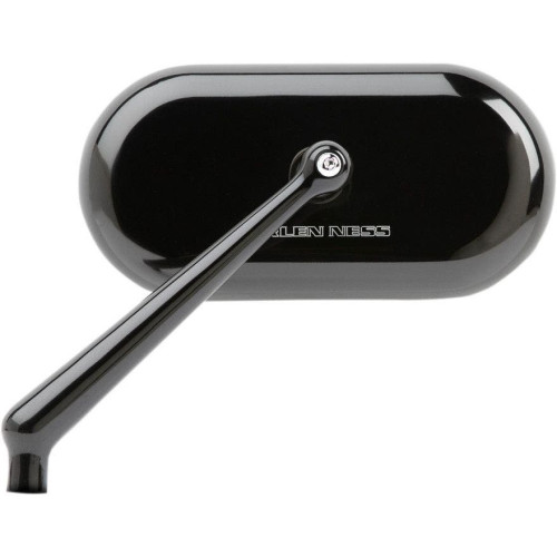 PartzBiz HD: 4424283-Arlen Ness 13-172 Black Forged Oval Right Hand Short Stem Billet Mirror Universal Harley Davidson Metric 0640-1334 06401334 264294 Tucker Rocky Drag Specialties Parts Unlimited