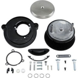 PartzBiz HD AN18-344 - Arlen Ness 18-344 Stainless Big Sucker Stage 1 เครื่องฟอกอากาศ Harley M8 17-Up ใหม่ที่ดีที่สุดแบบกำหนดเอง touring softail bagger dresser chopper ไส้กรองอากาศอัพเกรดประสิทธิภาพการเปลี่ยน