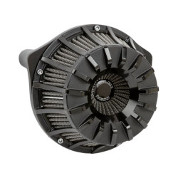 PartzBiz HD AN18-997 - Arlen Ness 18-997 Black Inverted Series 15-Spoke Air Cleaner Breather Filter 17-19 Milwaukee Eight 8 Touring Bagger Dresser FLHT FLHX FLHR FLTR Softail 1010-2465 10102464 264339