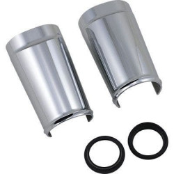 PartzBiz HD AN20-041 - Arlen Ness 20-041 ฝาปิดโช้คยางไขมัน Chrome Harley Touring FLH/T 14-Up 0411-0172 04110172 525397 best new custom bagger dresser upgrade