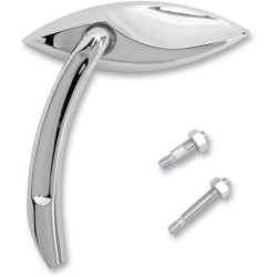 PartzBiz HD AN13-069 - Arlen Ness 3-D Cat Eye Chrome Die Cast Right Side Handlebar Mirror Harley Metric | 13-069