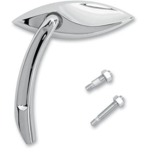 PartzBiz HD: 4424189-Arlen Ness 3-D Cat Eye Chrome Die Cast กระจกแฮนด์ด้านขวา Harley Metric | 13-069