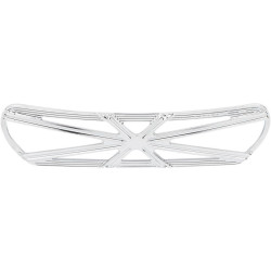 PartzBiz HD AN30-345 - Arlen Ness 30-345 Chrome 10 Gauge Forged Batwing Fairing Inserts 14-18 FLHT/C/X  | 30-345