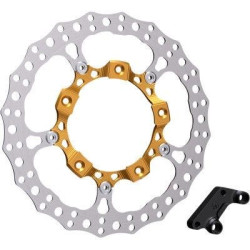 PartzBiz HD AN300-002 - Arlen Ness 300-002 14” ชุดโรเตอร์เบรกใหญ่ด้านหน้าซ้ายสีทอง Harley Touring FLH/T PartzBiz HD AN300-002 - Arlen Ness 300-002 14” ชุดโรเตอร์เบรกใหญ่ด้านหน้าซ้ายสีทอง Harley Touring FLH/T