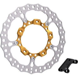 PartzBiz HD AN300-006 - Arlen Ness 300-006 14” ชุดโรเตอร์เบรกใหญ่ด้านหน้าขวาสีทอง Harley Touring FLH/T PartzBiz HD AN300-006 - Arlen Ness 300-006 14” ชุดโรเตอร์เบรกใหญ่ด้านหน้าขวาสีทอง Harley Touring FLH/T