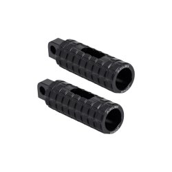 PartzBiz HD AN400-038 - Arlen Ness 400-038 Black Speedliner Passenger Footpegs for Harley M8 Softail | 400-038