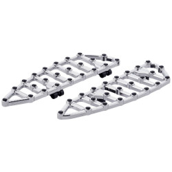 PartzBiz HD AN410-008 - Arlen Ness 410-008 Chrome MX Billet Driver Floorboards Harley Softail M8 18-20