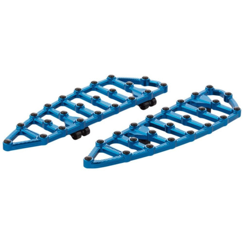 PartzBiz HD: 4424134-Arlen Ness 410-009 Blue MX Billet Driver Floorboards Harley Softail M8 18-20