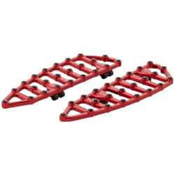 PartzBiz HD AN410-012 - Arlen Ness 410-012 Red MX Billet Driver Floorboards Harley Softail M8 18-20