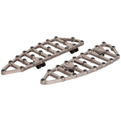 PartzBiz HD AN410-013 - Arlen Ness 410-013 Titanium MX Billet Driver Floorboards Harley Softail M8 18-20